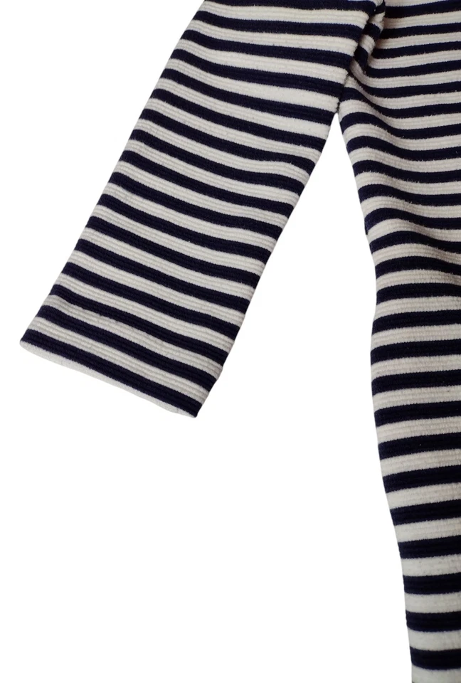 Lily Pulitzer Kids Charlene Striped Dress Sz S Back Zip Pockets Stretch Nautical - Image 3 of 4