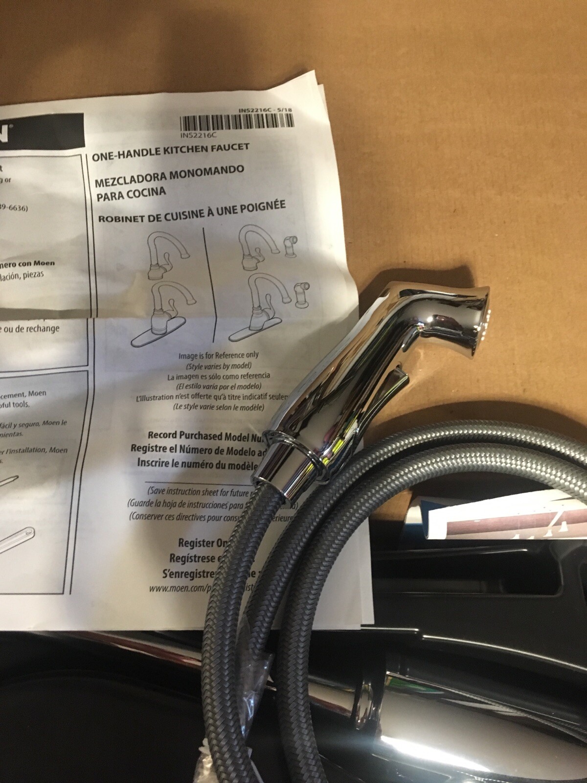 MOEN 87702 Sombra SingleHandle Standard Kitchen Faucet List 400 eBay