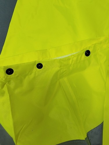 SAFETY GEAR USA~ 4X-5X Pants Yellow Reflective Elastic Waist SAFETY / Rain NWOT - Picture 2 of 6