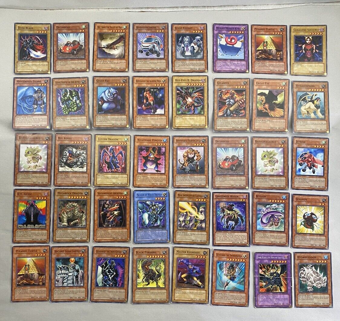 Lot of 40 VTG 1996 Kazuki Takahashi Yugioh Playing Cards All Lot of 40 VTG 1996 Kazuki Takahashi Yugioh Playing Cards All