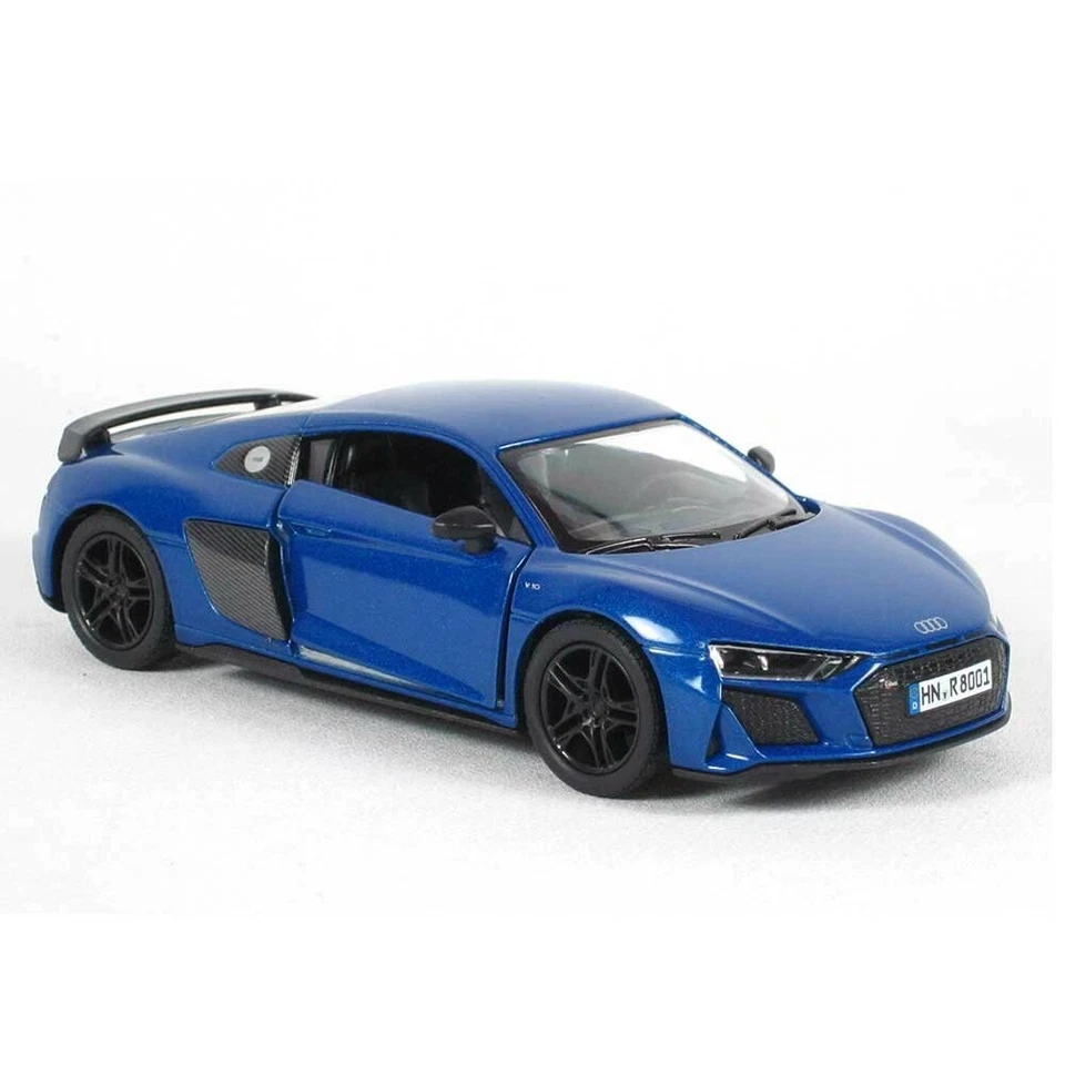 5422 5" Die-cast: 2020 Audi R8 Coupe (blue) 1/36 Scale. Pull back go action! - Image 3 of 4