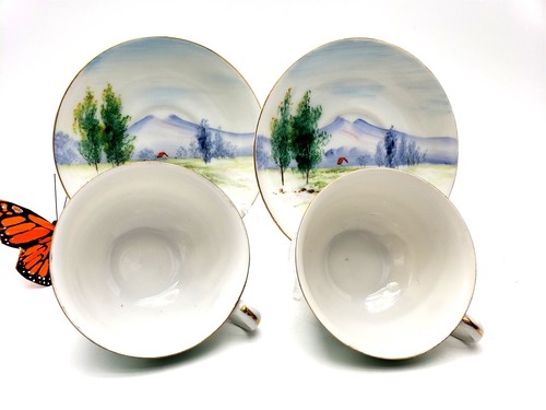 Ucagco China Occupied Japanese Cup & Saucer, Hand Painted Set - Picture 16 of 21