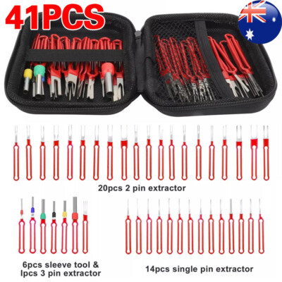 Terminal Removal Connector Tool Electrical Wire Kit Pin Ejector ...