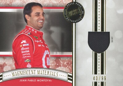 PRESSEAUSWEIS 2012 FANFARE JUAN PABLO MONTOYA #MM-JPM 43/99 GOLD RELIQUIENKARTE