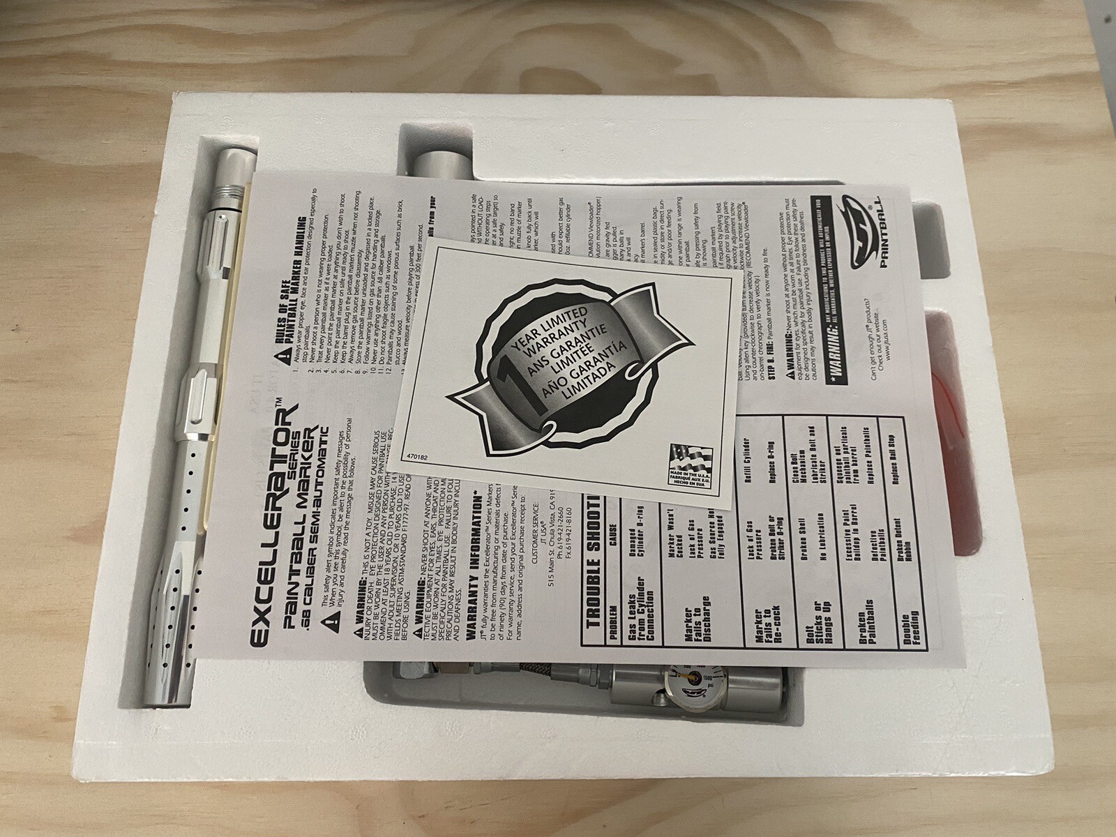 Nos New Old School Jt Excellerator 4.0 Paintball Marker *READ* eBay