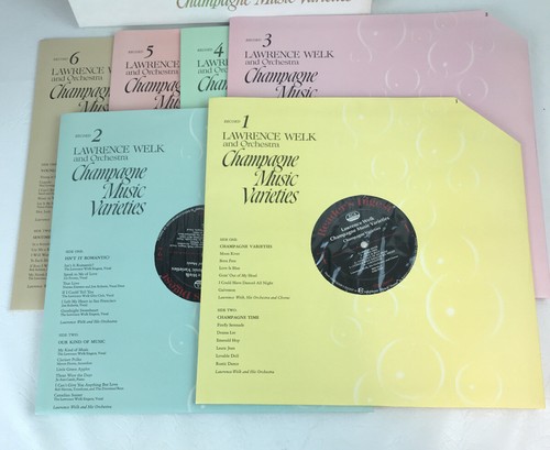 1970 Lawrence Welk "Champagne Music Varieties" 6 LP Records BOX SET Excellent! - Picture 4 of 5