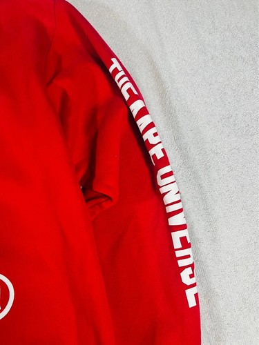 Pull Aape Col Rond Crewneck Rouge XL Y2K Coton Logo Aape Universe Vintage - Picture 6 of 12