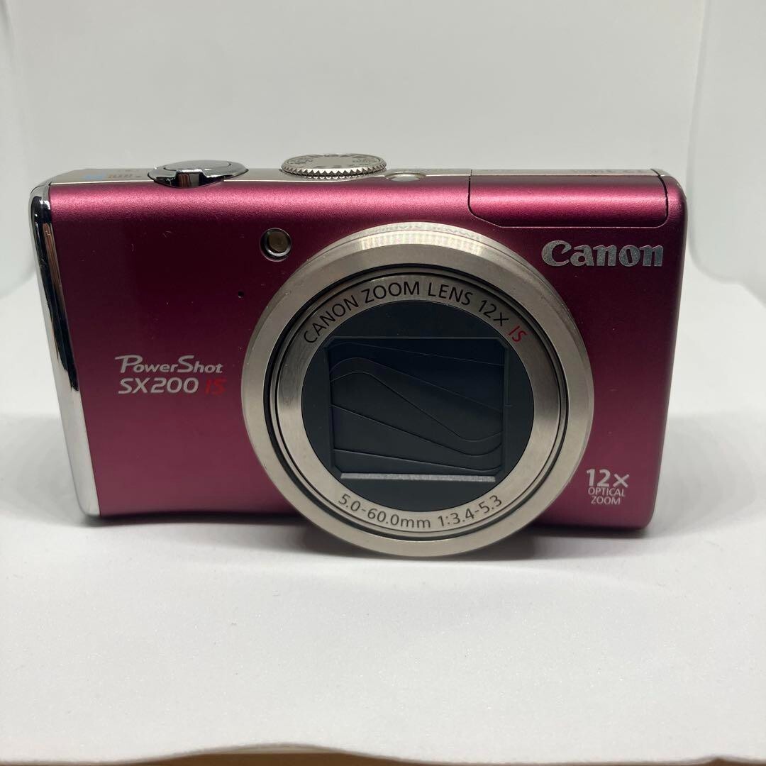 Canon PowerShot SX200 IS Digital Camera Pink 12.1 MP 12x with box