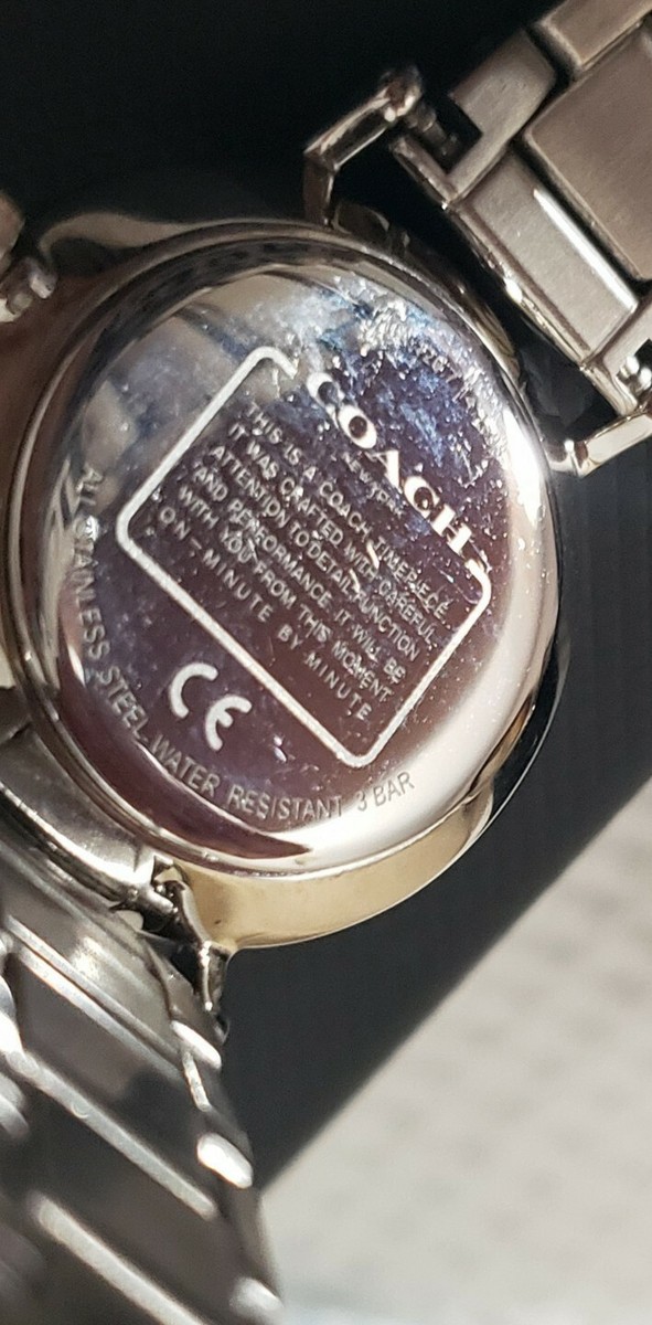 Coach Women's Silver-Tone Perry Watch #14503637 NWT & Coach