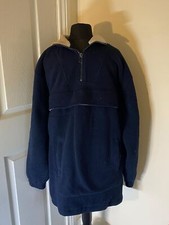 Playsport Special Edition Men's Navy Blue Zipped Neck Fleece Jumper Size L