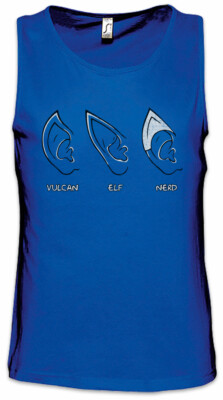 Ears Herren Tank Top Geek Nerd Ohren Gamer Fun Games Gaming Video RPG PC Admin