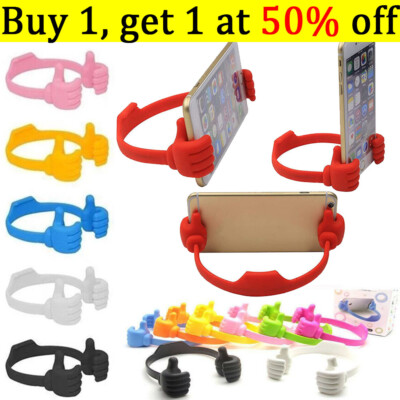 Thumbs Up Mobile Cell Phone Holder Desktop Lazy Bed Movie Watching Mount  Stands UK