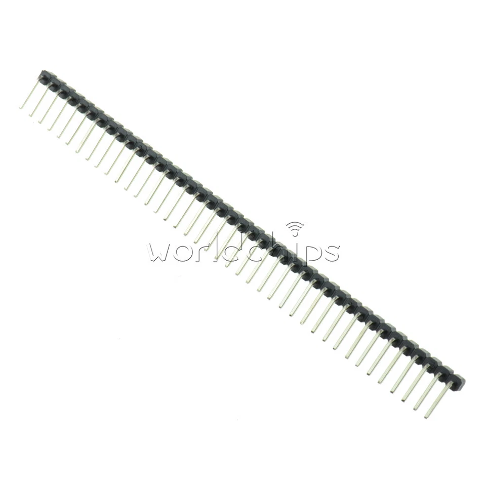 20PCS 40Pin 2.54mm Pitch Single Row Right Angle Pin Header Strip For Arduino Kit - Image 2 of 4