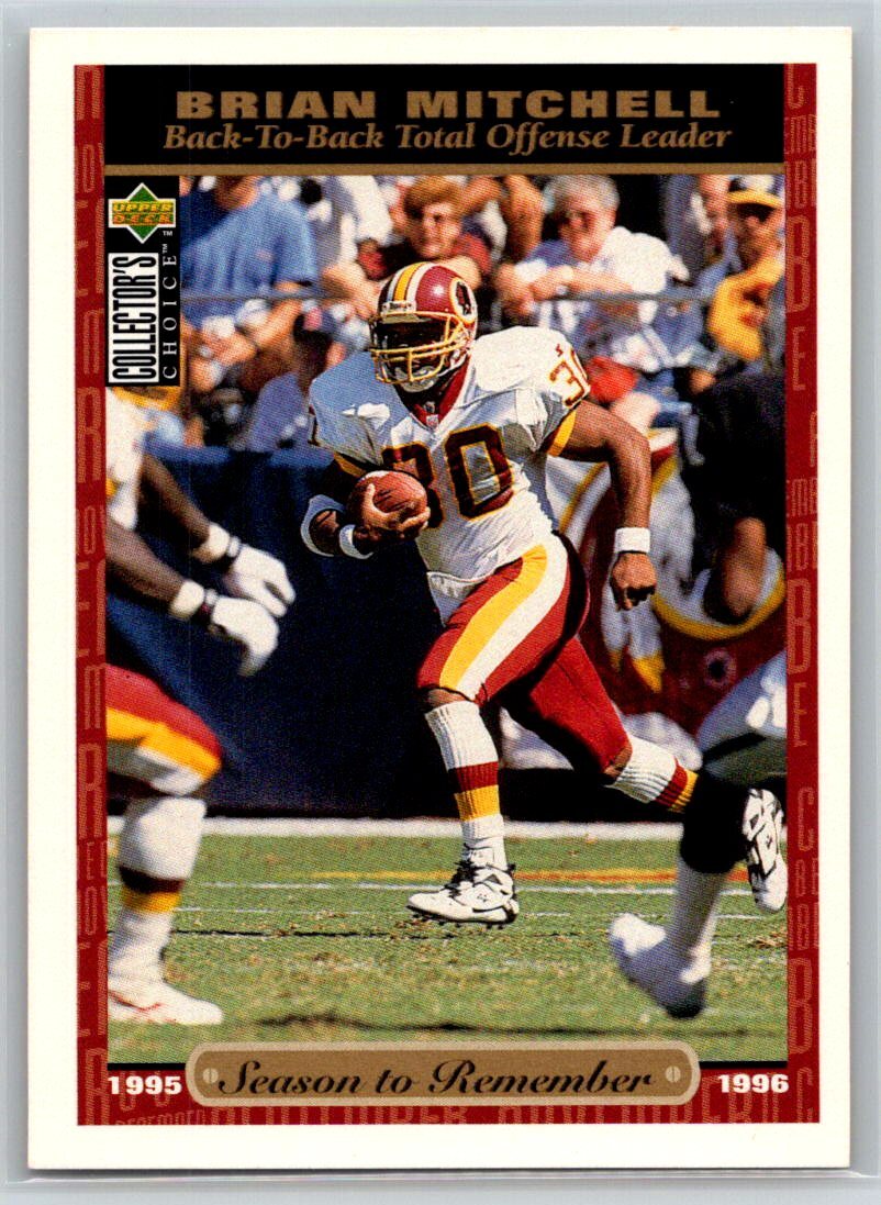 1996 Collector's Choice Season to Remember Blow-ups #79 Brian Mitchell