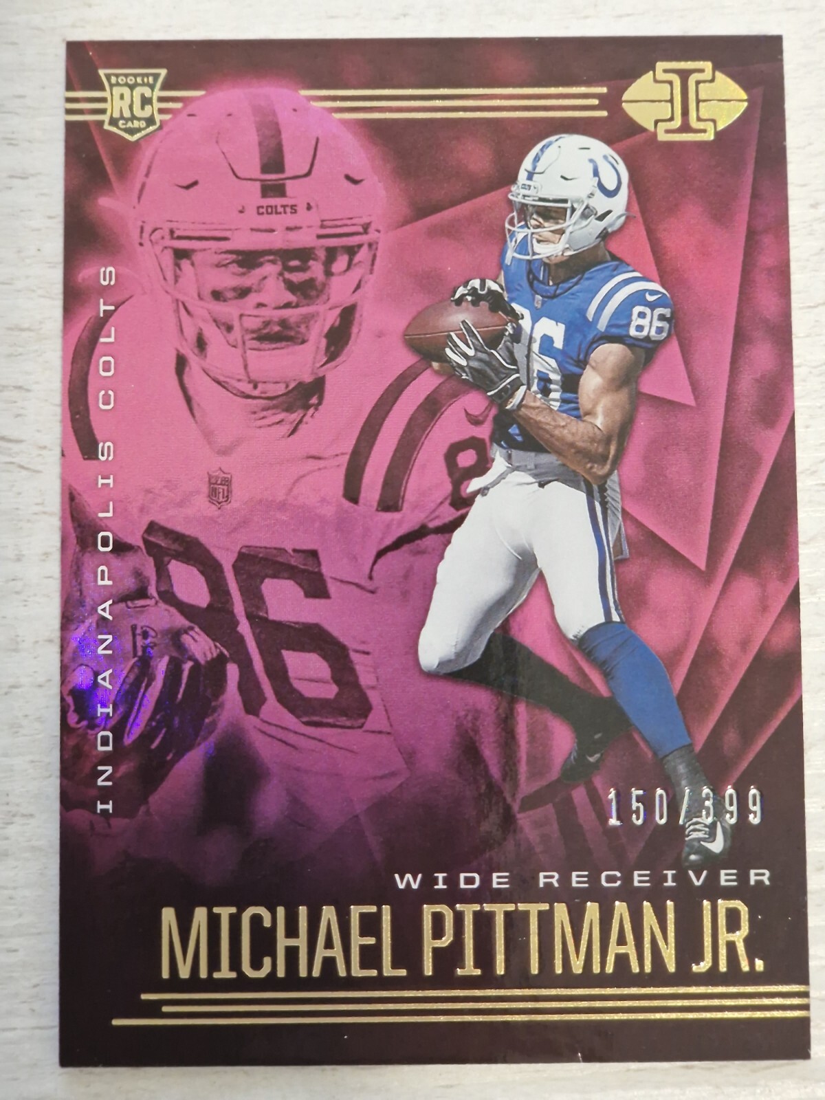 2020 Panini Illusions Football RC Pink #23 Michael Pittman Jr. /399