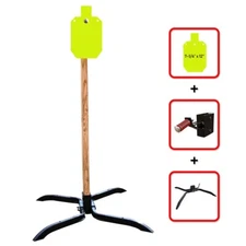 AR500 Steel Target Stand System -7"x12"x3/8" Silhouette with 2x4 Stand Mount Kit