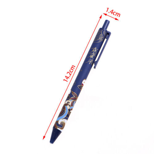 6Pcs/Set Cute Chinese style Retractable Gel Pen Black Ink Signature Writing P FT - Bild 9 von 12