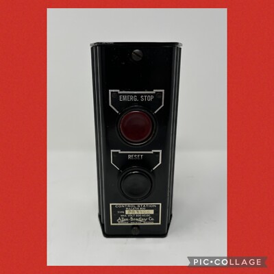 Allan Bradley Co. Emergency Stop Control Station PB3306 NOS Bullentin 800 600V