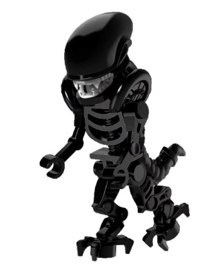Alien Predator AvP Xenomorph Figur mit beweglichem Kiefer (Variante C groß)