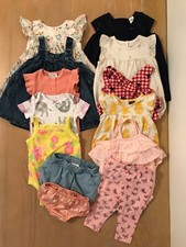 Carter's, Old Navy Others Infant Girls Clothing Lot of 13 Size 6-9, 6-12 Months