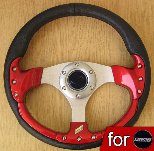 Red Steering Wheel for FIAT Panda Bravo Punto Tipo 124 128 eBay