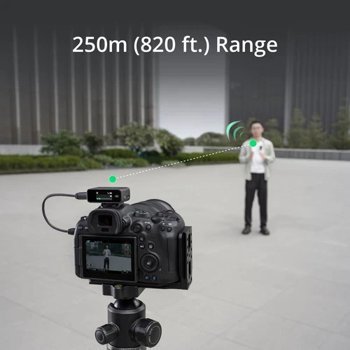 DJI Mic (1 TX + 1 RX) Wireless Microphone 250m (820 ft.) Range 14-Hour Recording - Picture 3 of 8