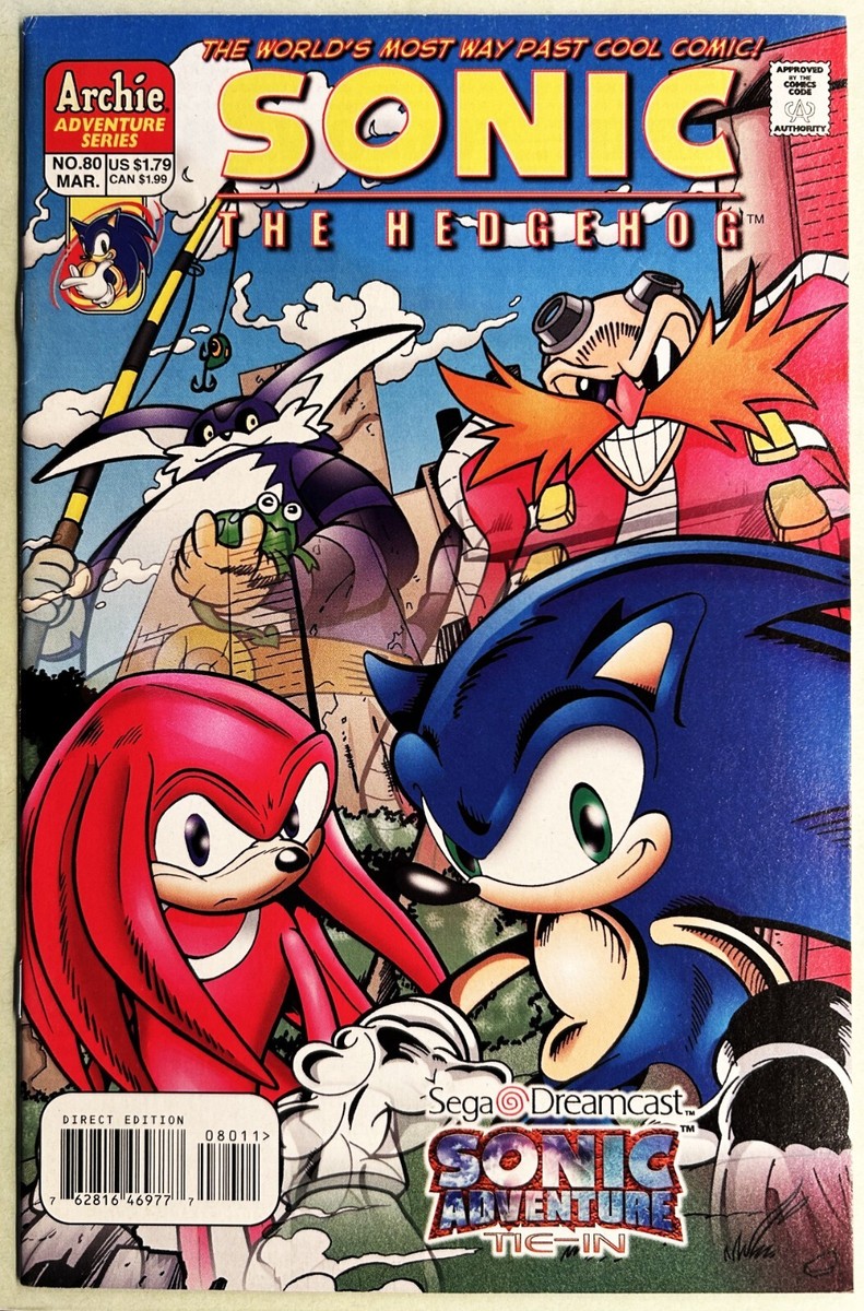 SONIC The HEDGEHOG Comic Book #80 March 2000 First Edition Bagged