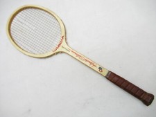 VINTAGE GARCIA "HAROLD SOLOMON" WOODEN TENNIS RACQUET. LONG TERM STORAGE
