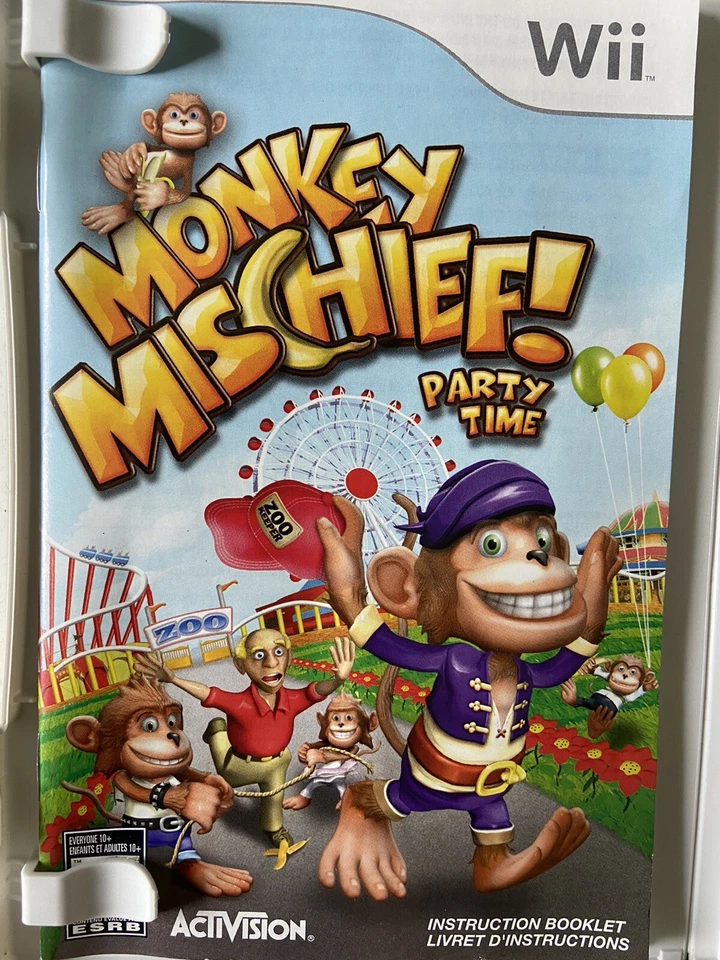 Monkey Mischief Party Time (Nintendo Wii, 2008). Tested W Manual Free Ship🇨🇦 - Image 3 of 4