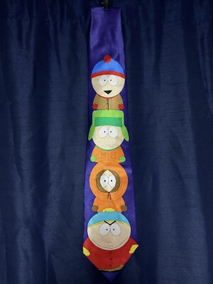 South Park Vintage 1998 RM Style Silk Necktie Cartman Kenny Kyle Stan #134