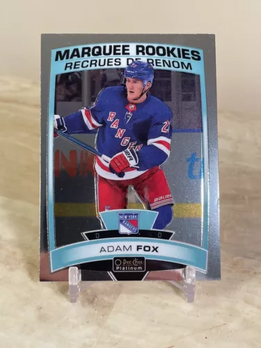 2019 O-Pee-Chee OPC Platinum #178 Adam Fox Marquee Rookies NY Rangers