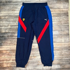Puma SF Scuderia Ferrari Street Tejido Pantalones Chándal Talla L Azul Rojo  para Hombres Activos | eBay