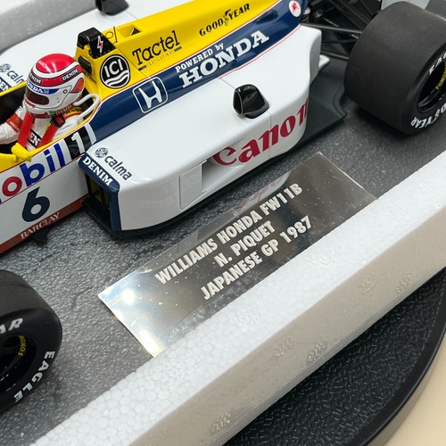 Minichamps 1/18 Williams Honda FW11B Nelson Piquet Japanese GP 1987 #6 117870006 - Picture 2 of 13