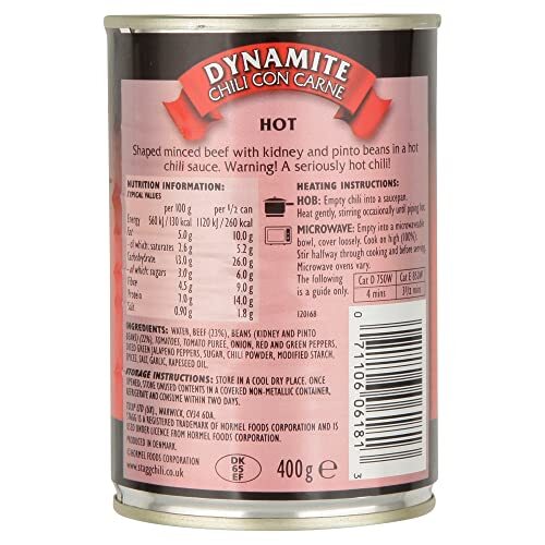 STAGG Chili Dynamite Hot Chili Con Carne 400 g (Pack of 6) - Picture 3 of 5