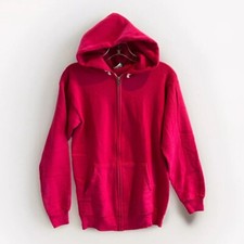 Vintage 1980's Gap Zip Up Hoodie Magenta Small Women  s