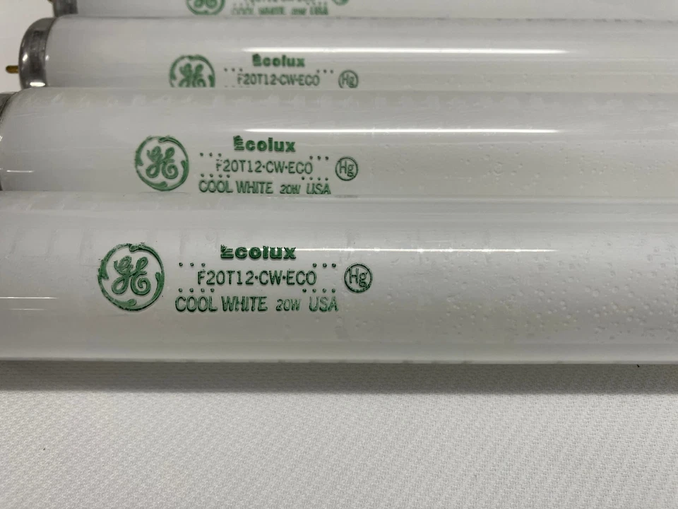 Set of 5 GE Cool White F20 Fluorescent Bulbs 24 inch NOB F20T12 - Image 2 of 4