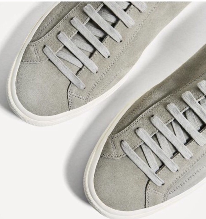 Zara Mens Gray Suede Sneakers With White Contrast Sole Shoes Zara Mens Gray Suede Sneakers With White Contrast Sole Shoes