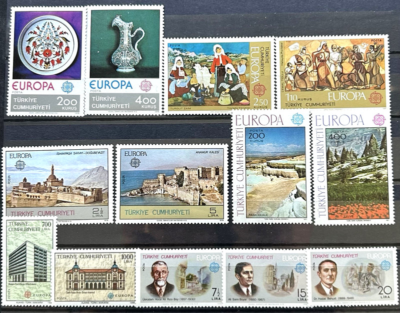 Turkey. Europa Issues. 6 Complete Sets. MNH. HCV