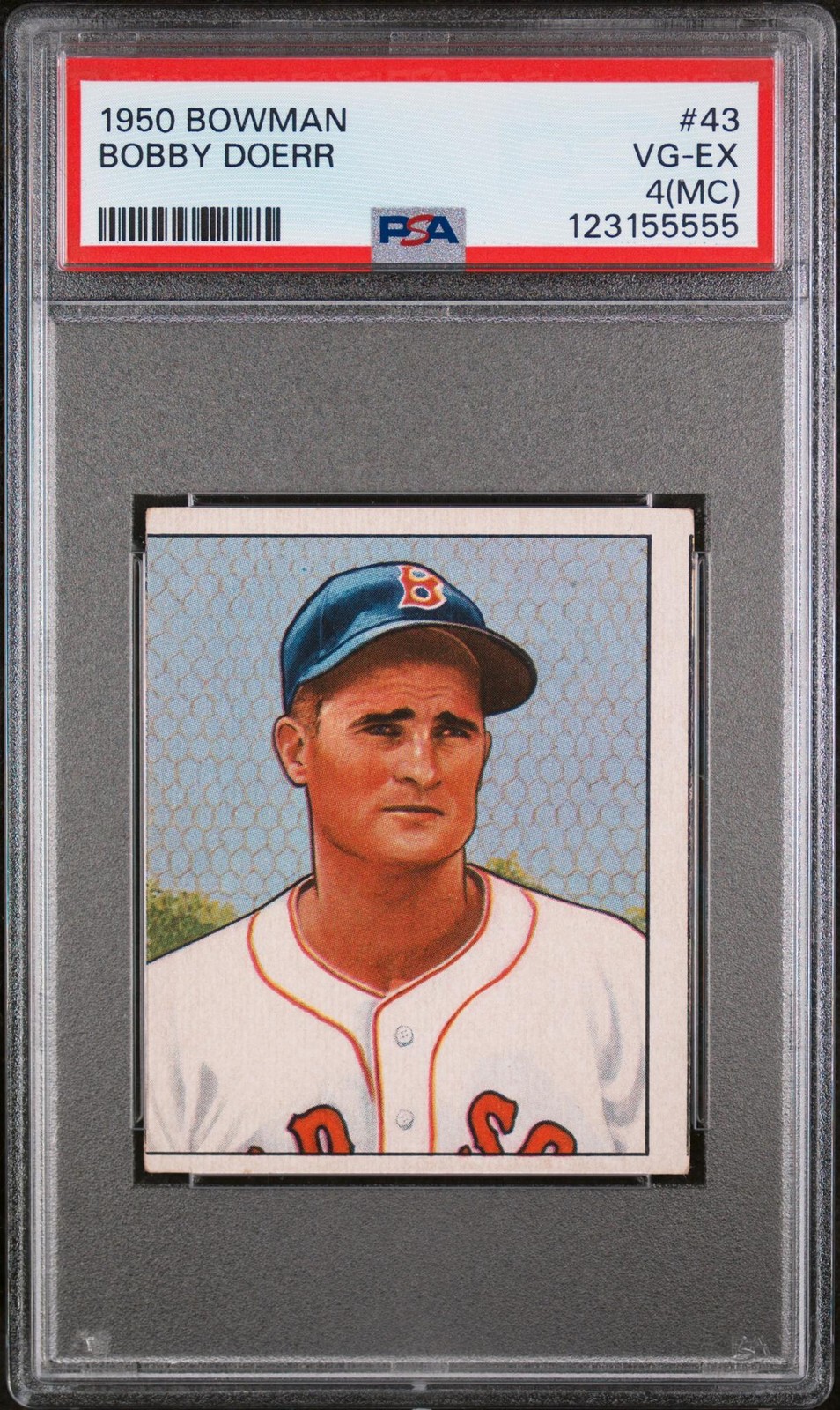 1950 Bowman Bobby Doerr #43 PSA 4