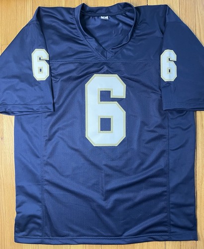 Jordan Faison Signed Custom Navy Notre Dame Jersey PSA COA - Bild 2 von 2