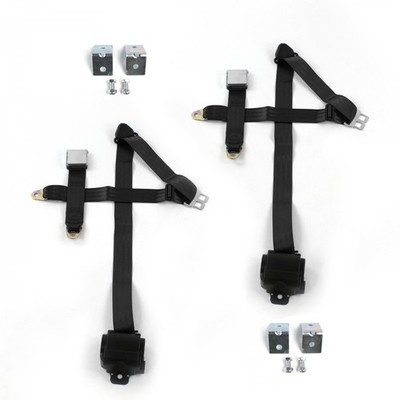  1975 - 1978 Airplane 3pt BK Seat Kit w/Brackets-2 Belts