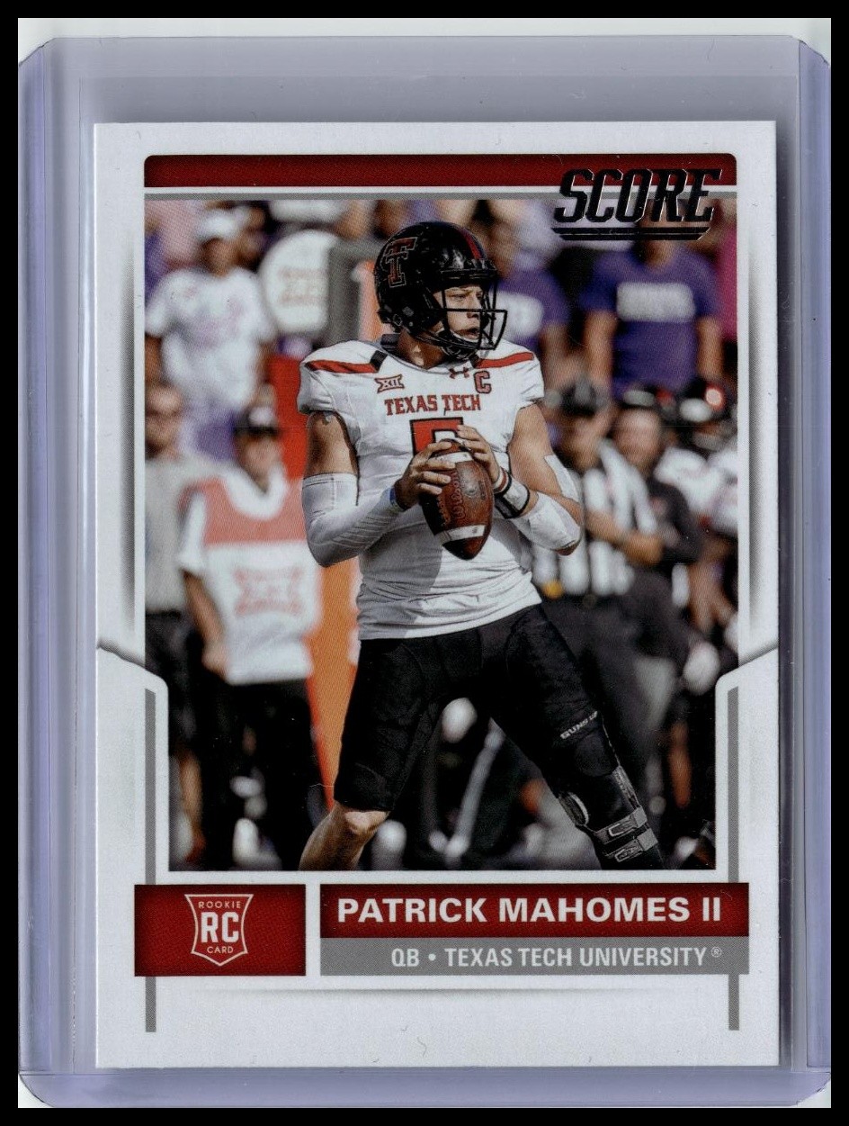 2017 Score #403 Patrick Mahomes II Scorecard RC