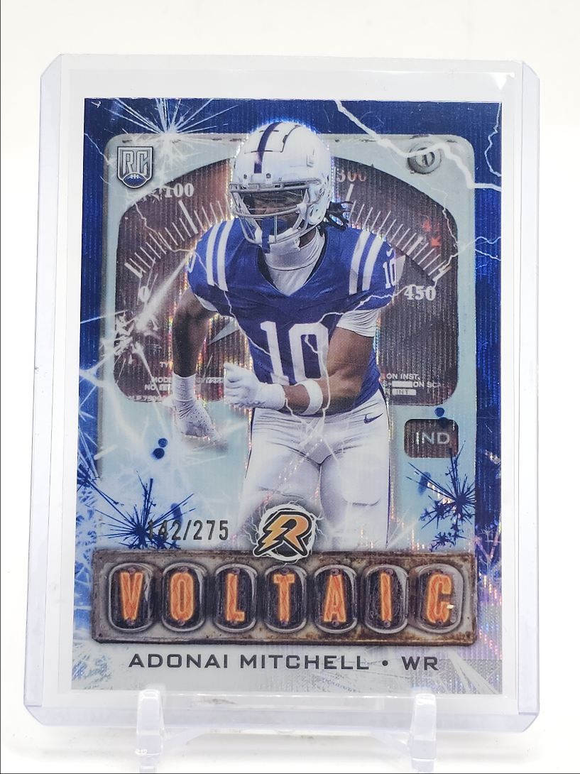 Adonai Mitchell Topps Resurgence Voltaic #V15 Navy Surge