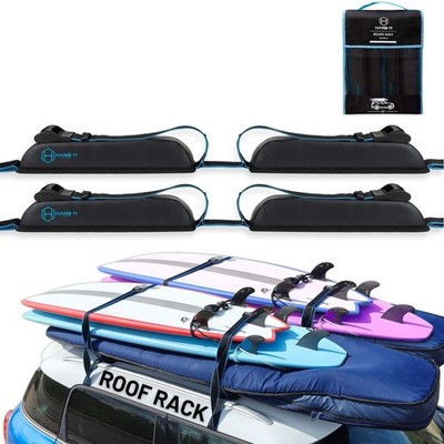 Hang 11 Surfboard Roof Rack, Premium Surfboard Car Rack, Carries up to 6 boards