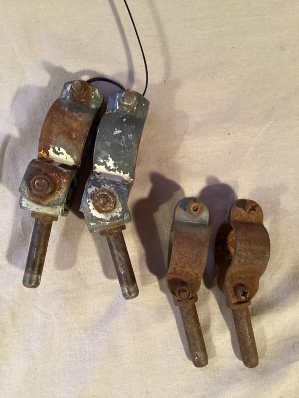 2 Sets of  Vintage WYNN Boat Oar Locks ~Small Set ~ Large Set