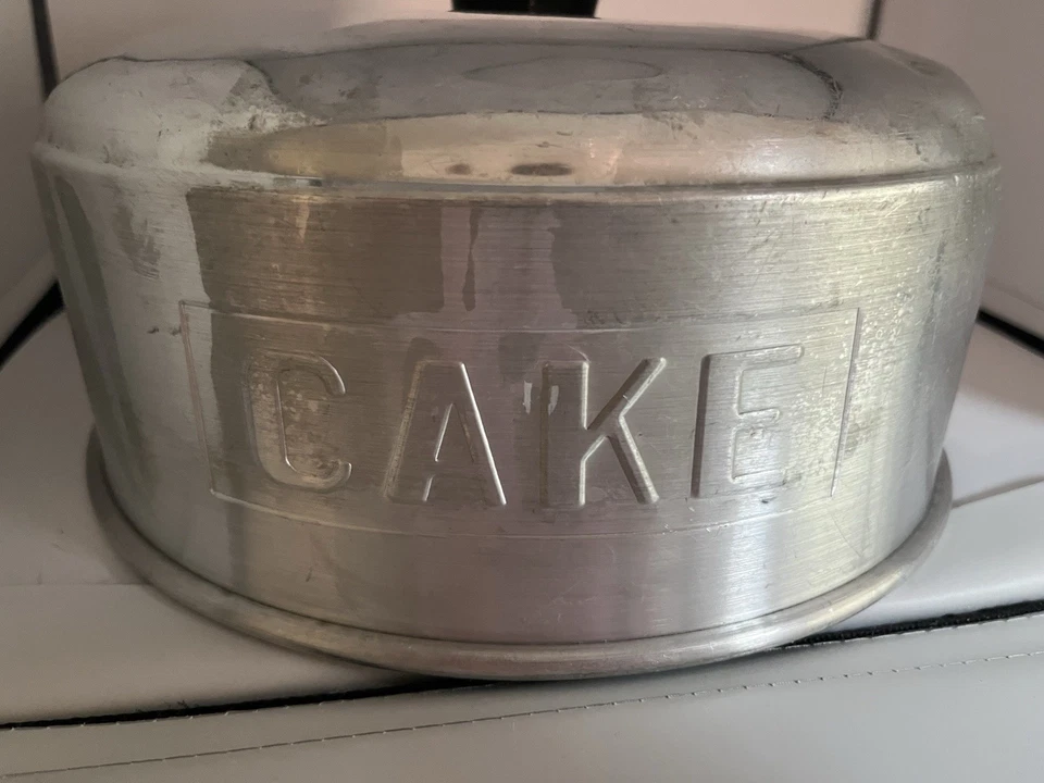 Topper pastel aluminio vintage años 50 que dice en letras en relieve “PASTEL” Foto 4 de 4