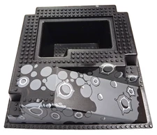 LEGO Vintage, Moon Raised Baseplate 32x32 Ramp, Pit, Crater, Black 2552px2