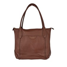 Borsa Lodis Sierra tote pelle ciottolata marrone classica viaggio lavoro trolley manica