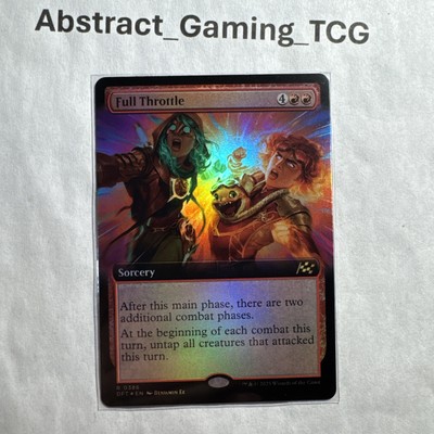 1X - MTG - Full Throttle *FOIL* (DFT #386) (Extended Art) Aetherdrift - NM/M