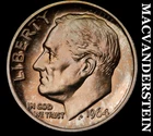 1964 Silver Roosevelt Dime - Choice Gem Proof  Lustrous  No Reserve  #K956